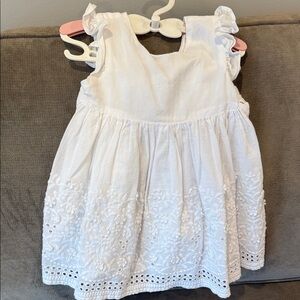 Mayoral White Floral Kids Dress